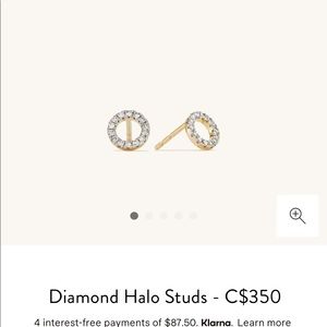 Mejuri Diamond Halo Studs